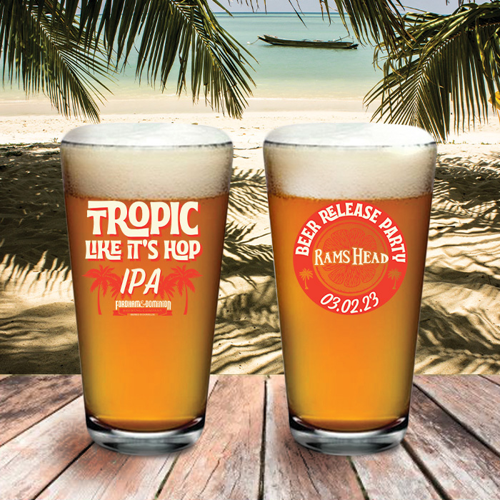 Tropic Like It's Hop IPA Upcoming Beer Release at Rams Head